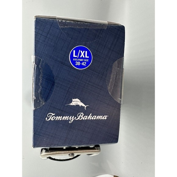 Tommy Bahama Stretch Men's Braided Woven Belt L/XL 38-42 NEW IN BOX Black/Blue - Picture 5 of 6